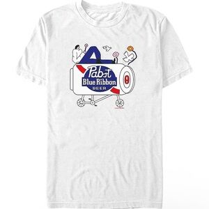 Pabst Blue Ribbon Beer Graphic T-Shirt
